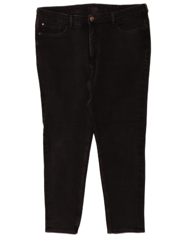 Blugi subțiri pentru femei Marks & Spencer UK 20 2XL W40 L26 bumbac negru