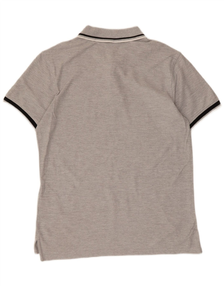 Tricou polo FILA pentru bărbați, bumbac gri mediu