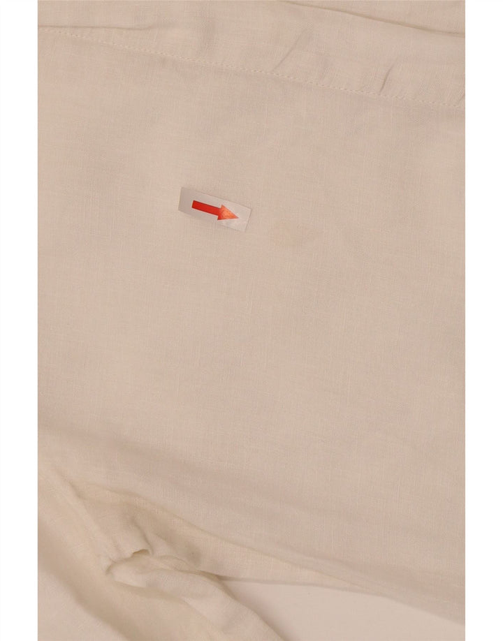 Cămașă pentru femei Max Mara UK 10 Small White Linen