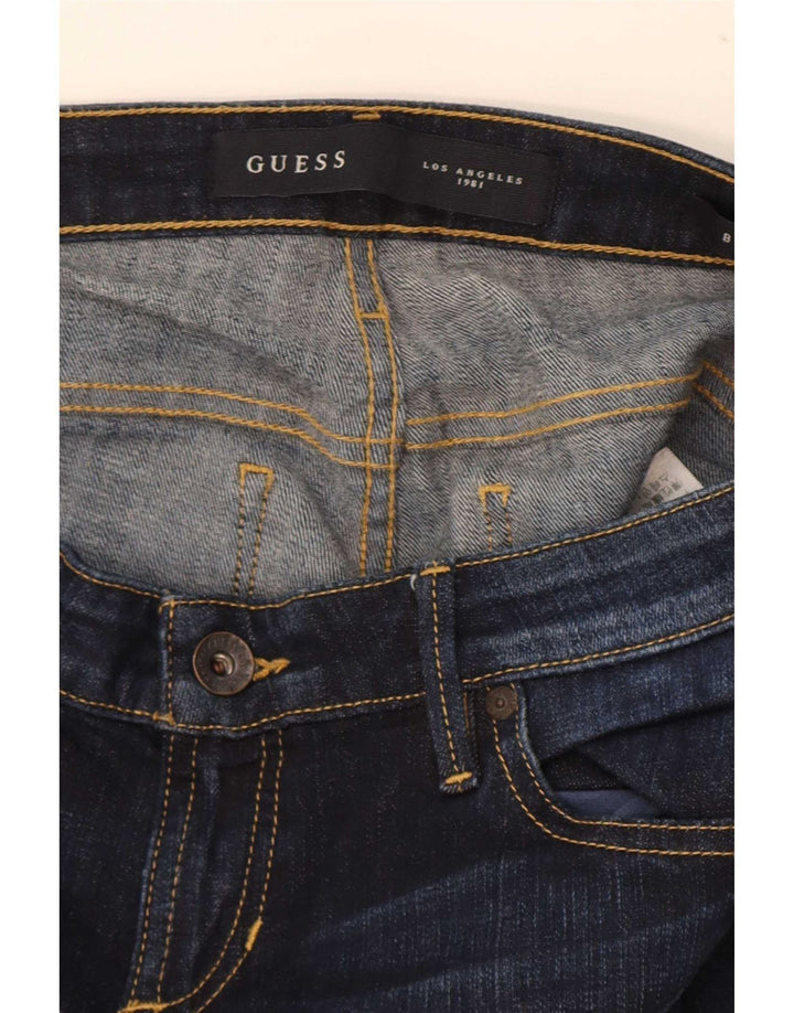 Blugi pentru femei Guess Low Bootcut W29 L33 Bumbac bleumarin