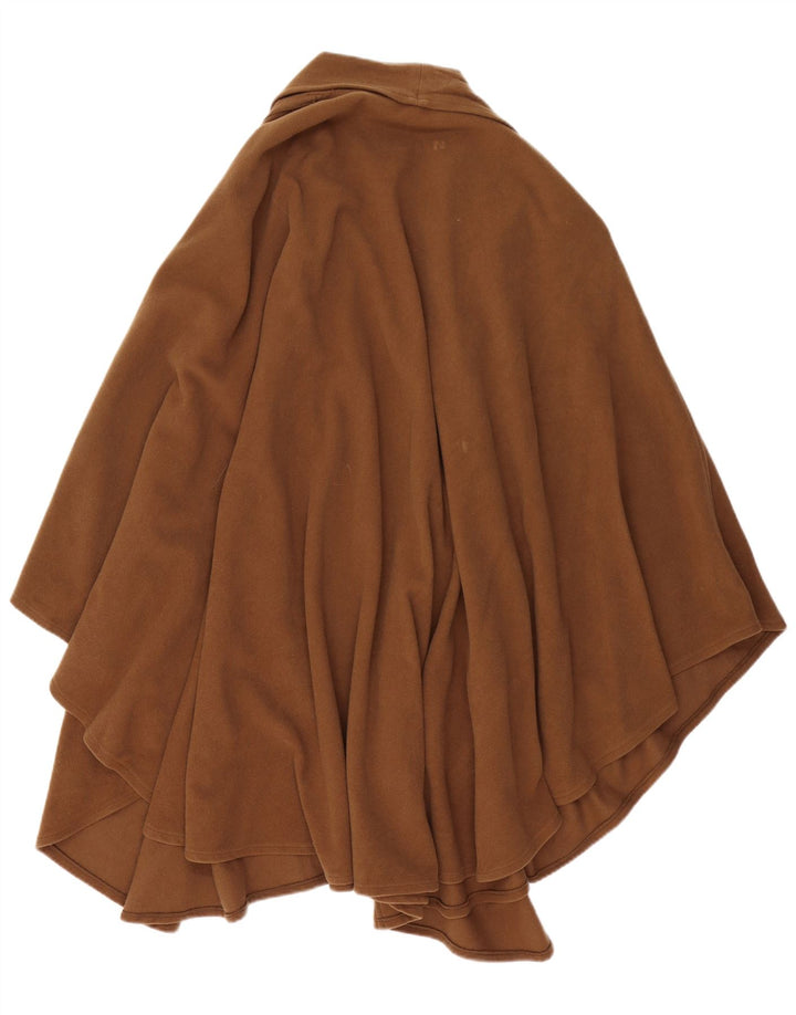 Palton Poncho Vintage pentru Damă Lână Maro Mărime Unică