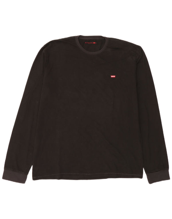 Levi's Top pentru bărbați cu mânecă lungă 2XL, bumbac negru