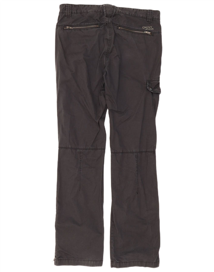 Dkny Pantaloni Cargo Drepți Bărbați L32 L32 Bumbac Negru