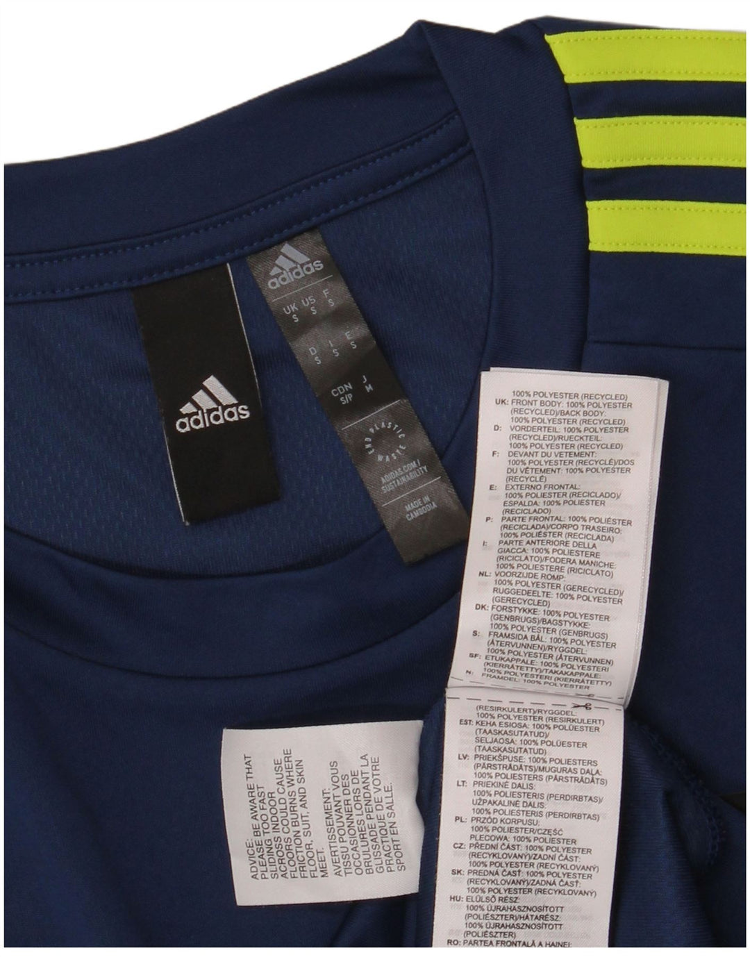 Tricou pentru bărbați Adidas Aeroready Top mic, poliester bleumarin