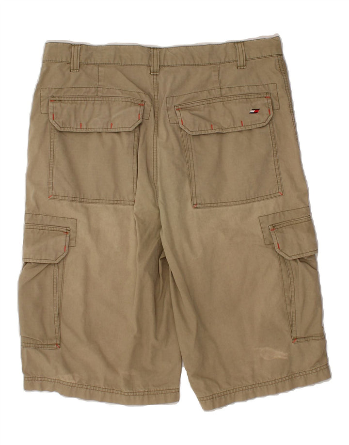 TOMMY HILFIGER Mens Cargo Shorts Medium W34 Brown Cotton Classic Vintage Tommy Hilfiger and Second-Hand Tommy Hilfiger from Messina Hembry 