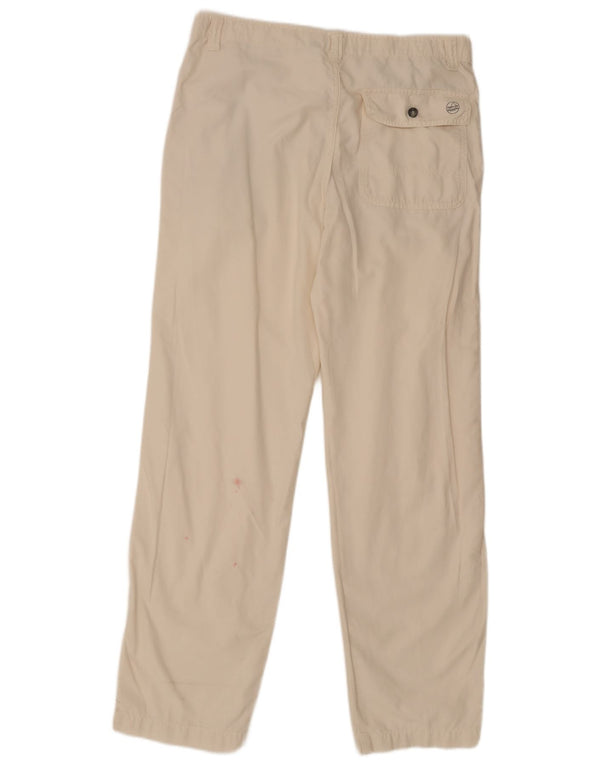 Pantaloni chino drepți pentru bărbați Murphy & Nye, mari L34 L32, bumbac alb