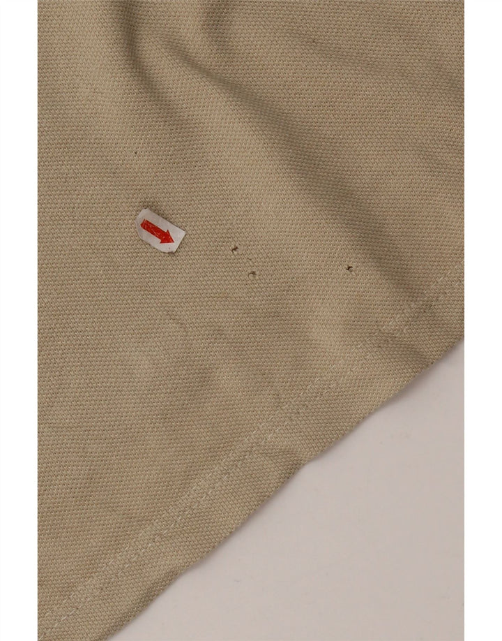 Tricou polo cu mânecă lungă pentru bărbați Think Pink, bumbac, bej mic