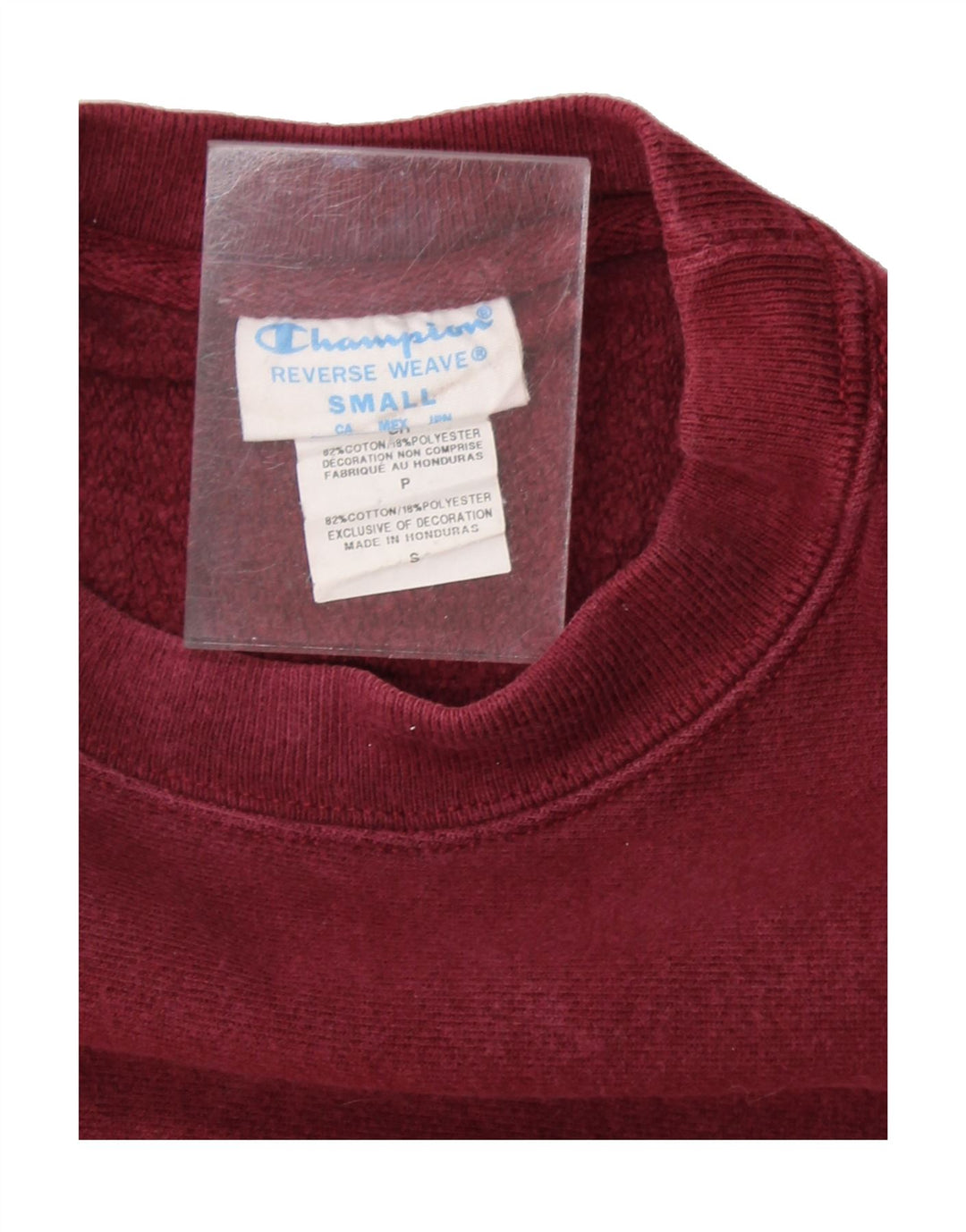 CHAMPION Mens Reverse Weave Sweatshirt Jumper Small Maroon Cotton Vintage Champion and Second-Hand Champion from Messina Hembry 