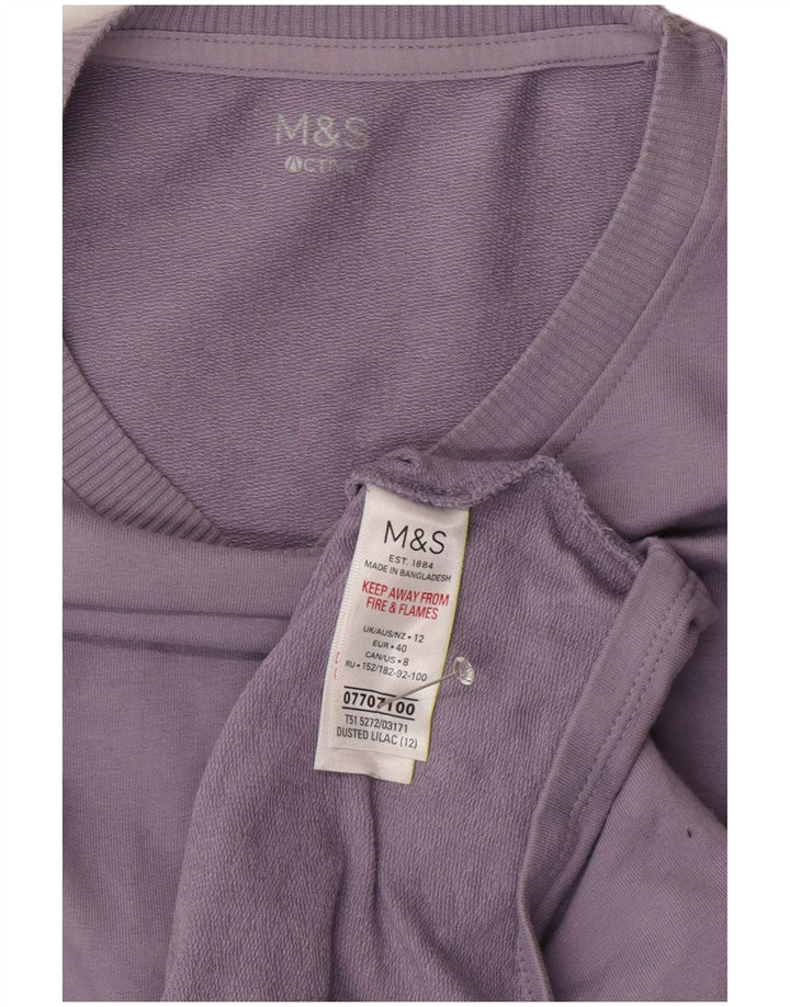 Pulover pentru damă Marks & Spencer, pentru femei, UK 12, bumbac violet mediu