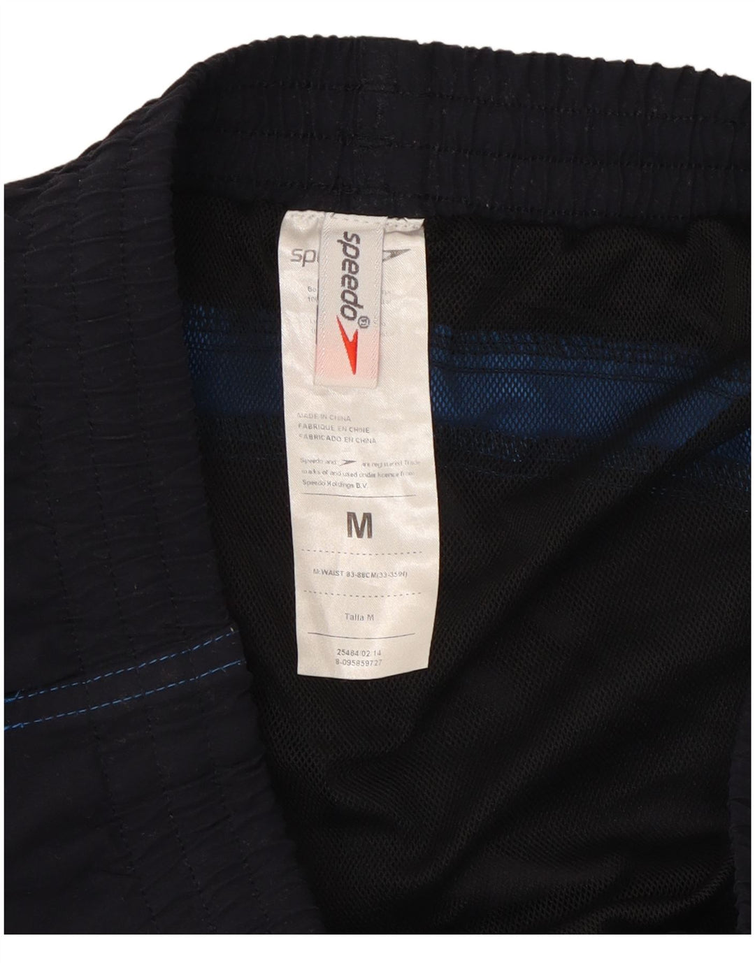 Pantaloni scurți de înot Speedo pentru bărbați, medii, albastru marin, poliester color bloc