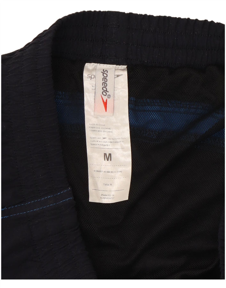 Pantaloni scurți de înot Speedo pentru bărbați, medii, albastru marin, poliester color bloc