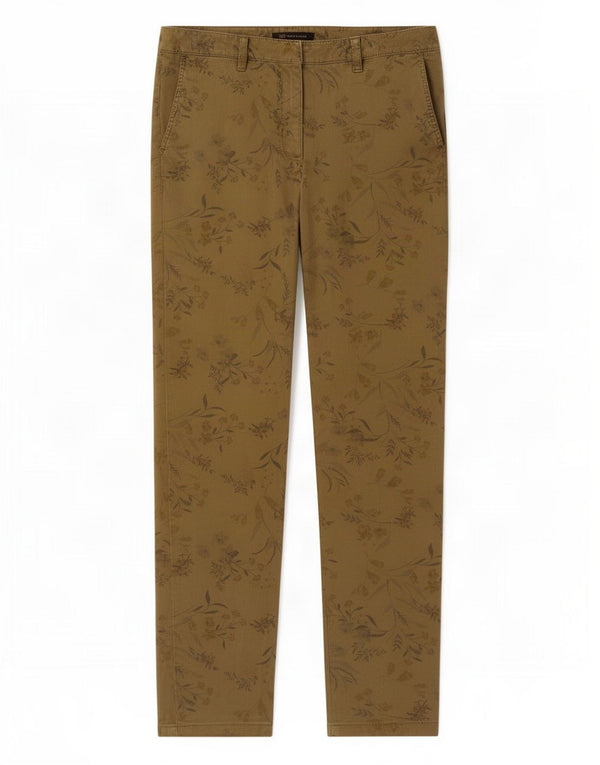 Pantaloni chino pentru femei Marks & Spencer UK 12 Medium W30 L30 Kaki Floral
