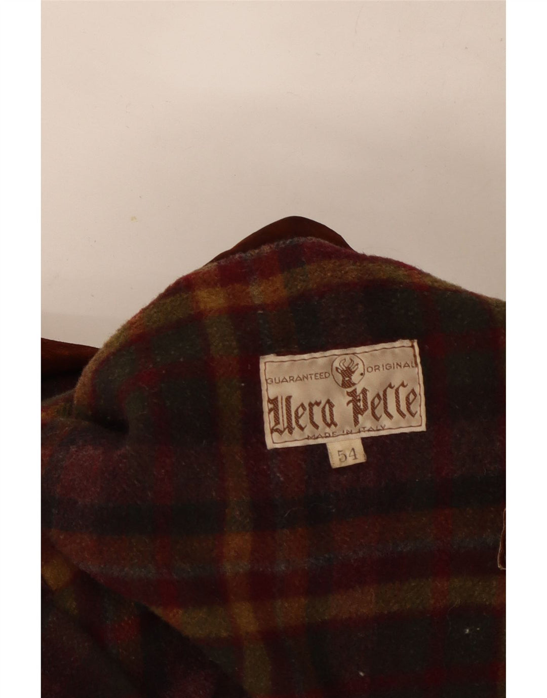 Jachetă vintage pentru bărbați din piele intoarsa IT 54 2XL din piele maro