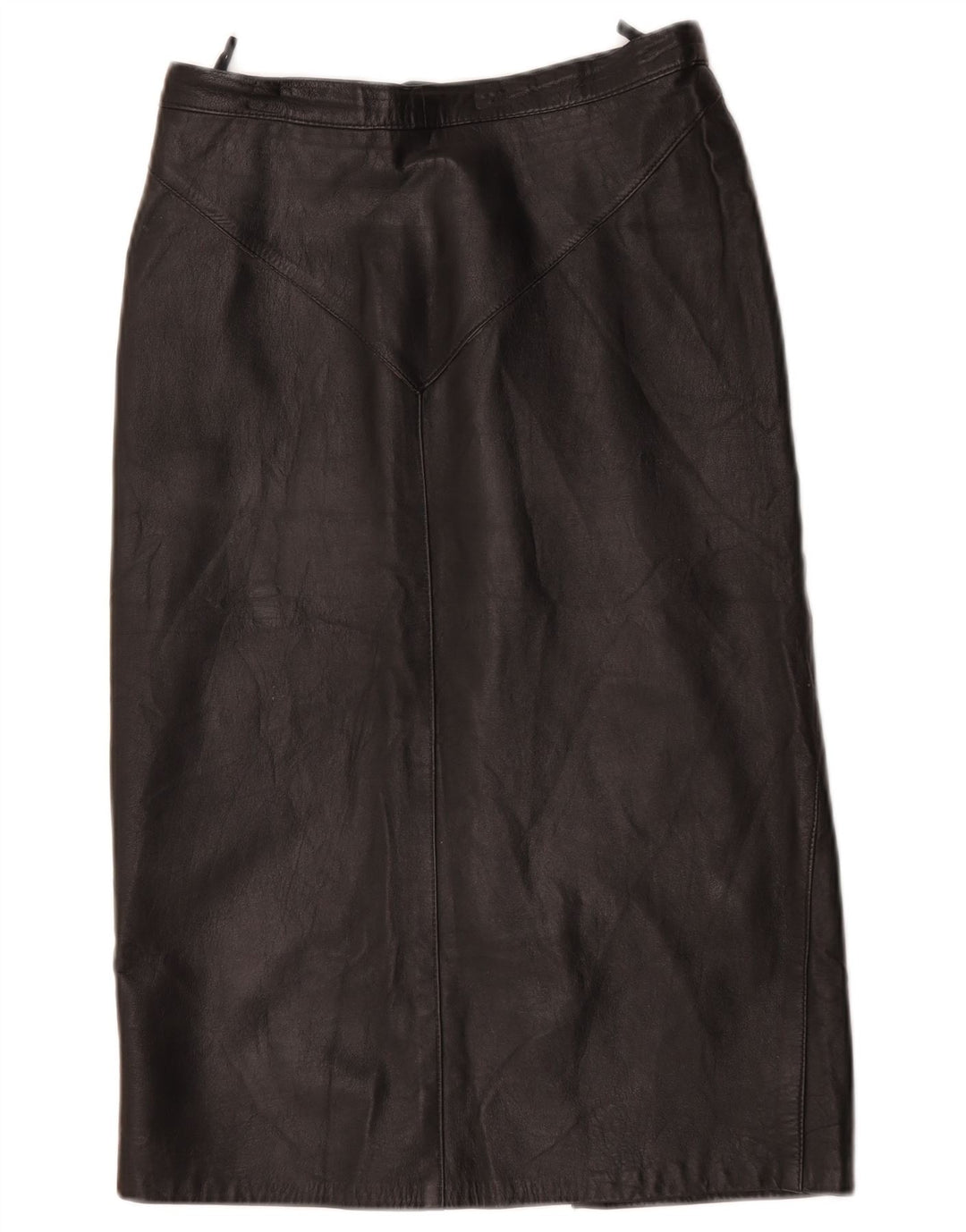 Fusta din piele vintage pentru femei W28 Medium Black
