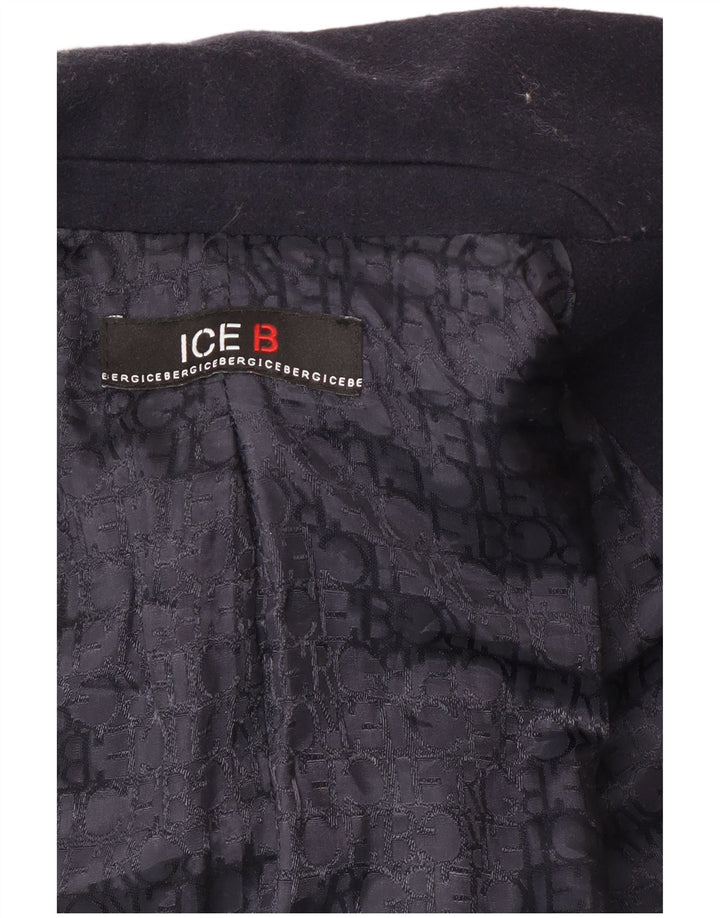Pardesiu pentru femei Iceberg UK 10 mic din lână bleumarin
