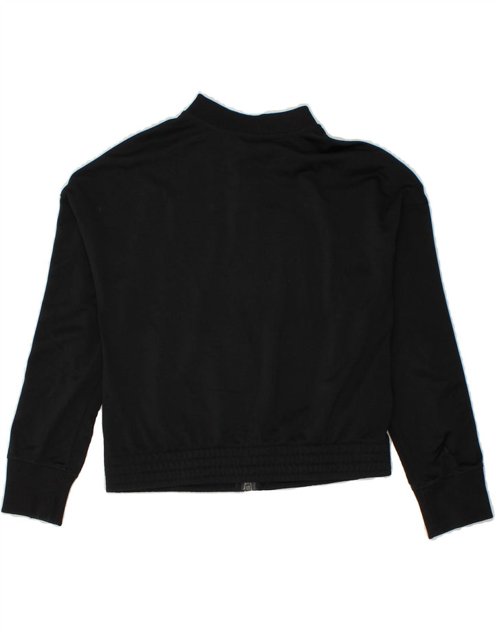 NIKE Boys Graphic Tracksuit Top Jacket 12-13 Years Large Black Polyester Vintage Nike and Second-Hand Nike from Messina Hembry 