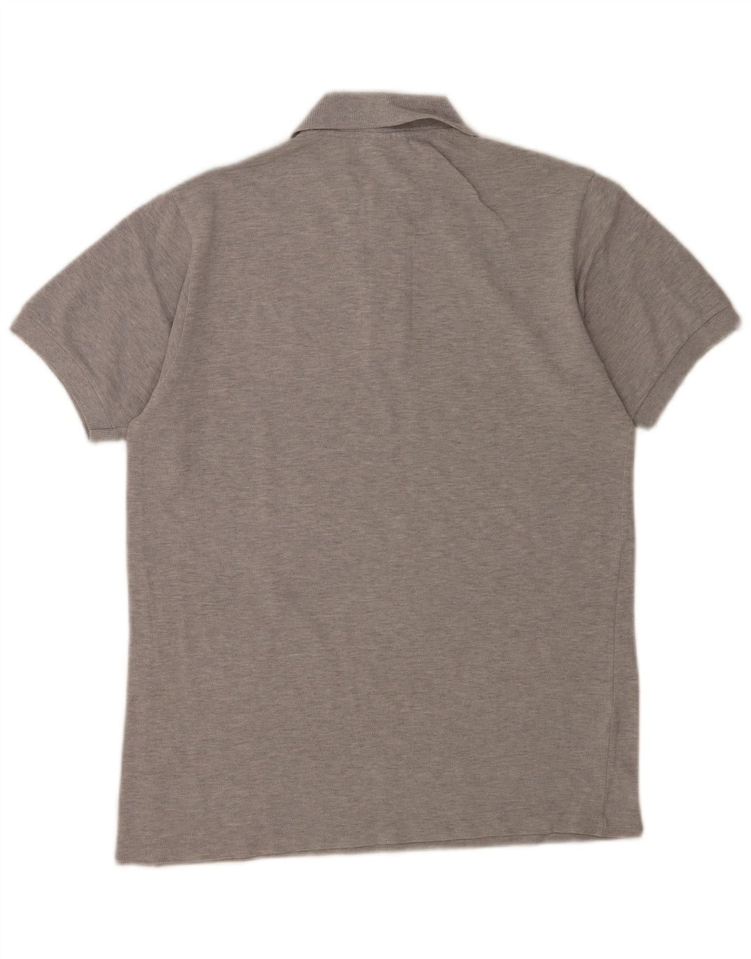 Tricou polo Lacoste pentru bărbați mărimea 3 mic, gri bumbac cu pete