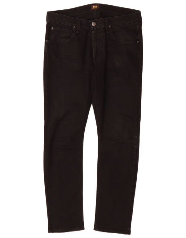 Blugi Lee Luke Tapered Slim W32 L30 bumbac negru