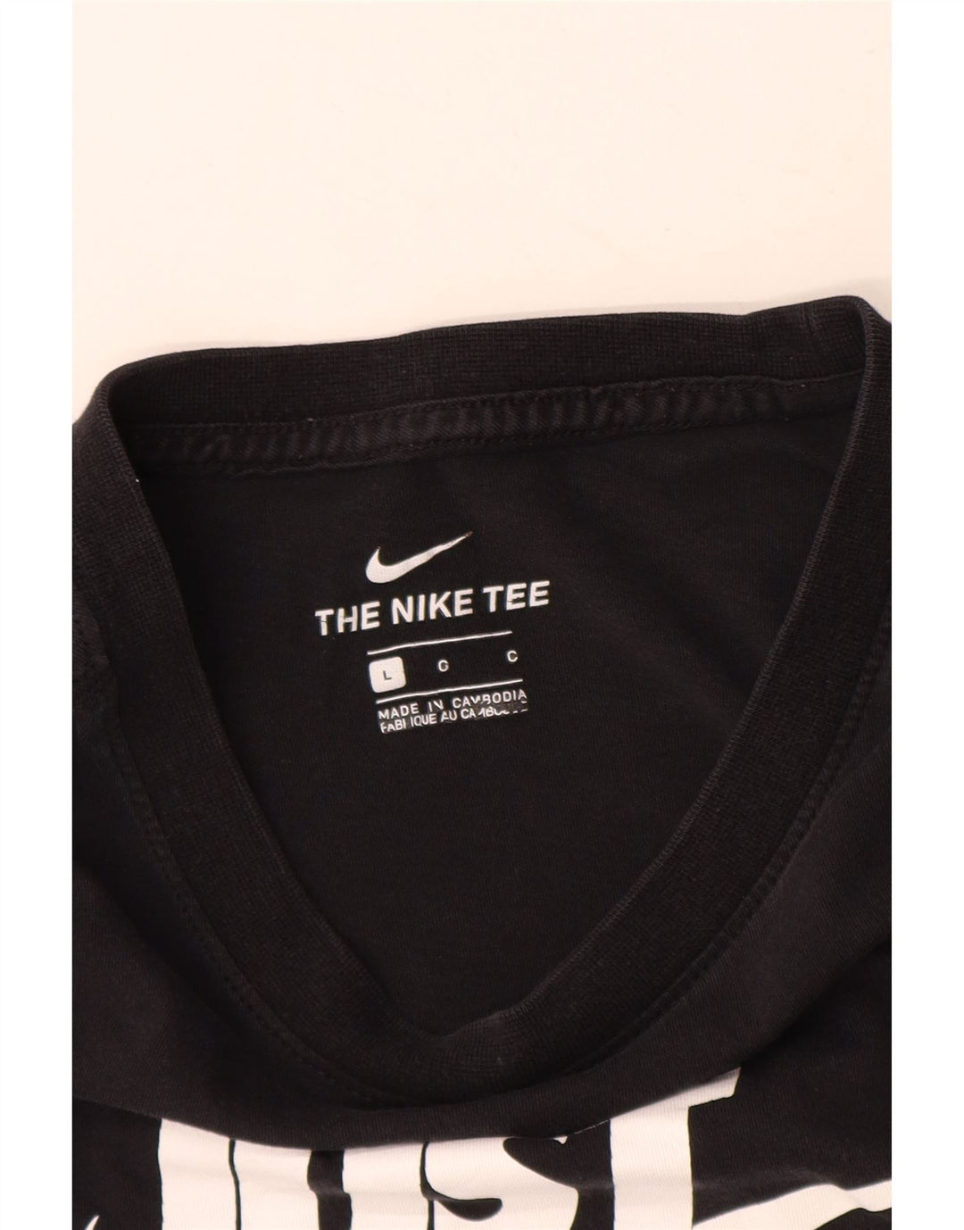 Tricou grafic Nike pentru bărbați Top mare din bumbac negru