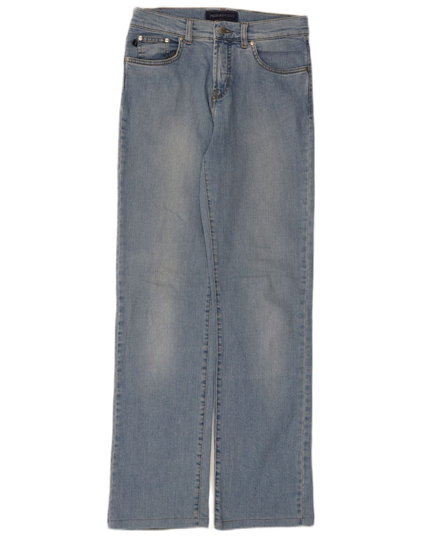 Blugi drepti pentru femei Trussardi W29 L31 Bumbac albastru