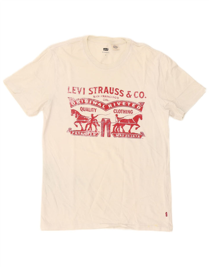 Tricou grafic pentru bărbați Levi's Top mic alb