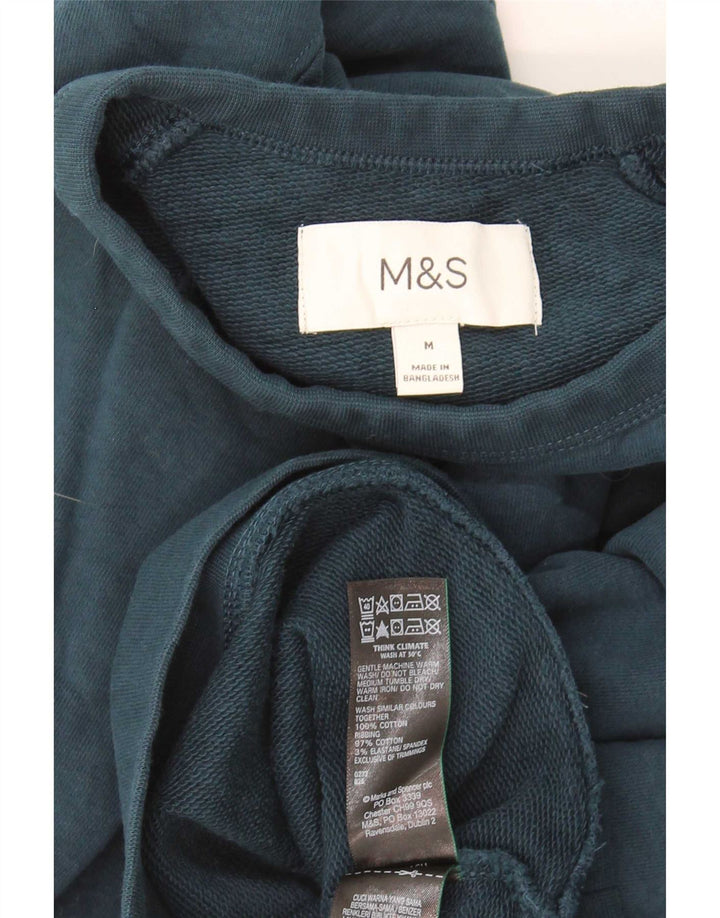 Pulover pentru bărbați Marks & Spencer, bumbac albastru mediu