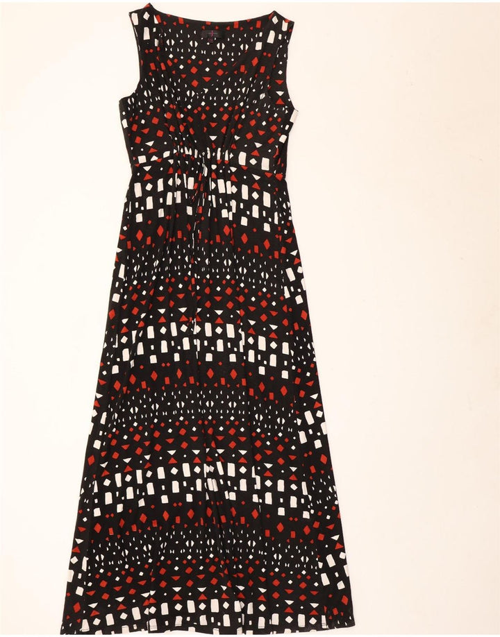 Rochie maxi fără mâneci pentru femei Jasper Conran UK 12 Medium Black Geometric