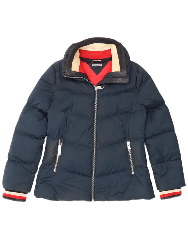 Jachetă căptușită Tommy Hilfiger pentru femei UK 12 Medium bleumarin Poliester