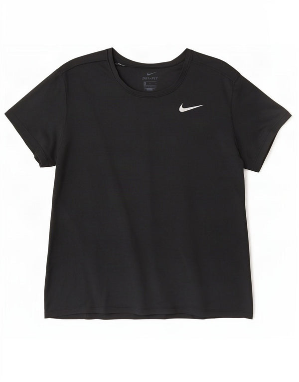 Tricou Nike Dri Fit pentru femei Top UK 14 Poliester negru mare