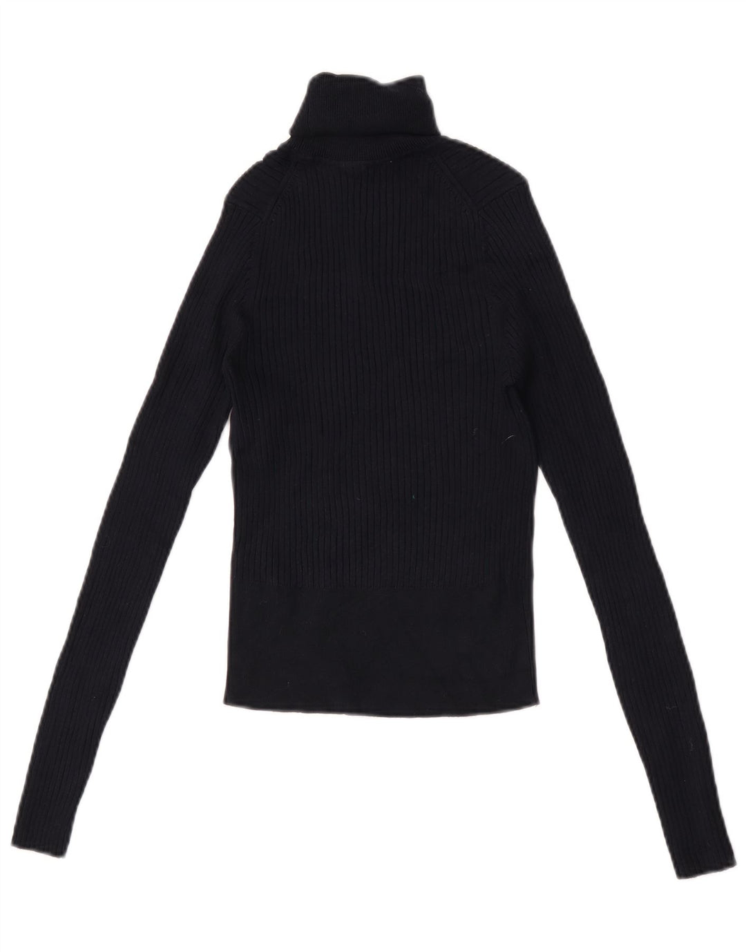 Crop Top pentru femei Zara cu mânecă lungă UK 12 Medium Bleumarin Viscoză