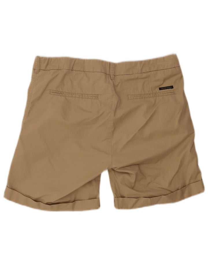 Pantaloni scurți chino pentru femei Maison Scotch W28, bumbac mediu bej
