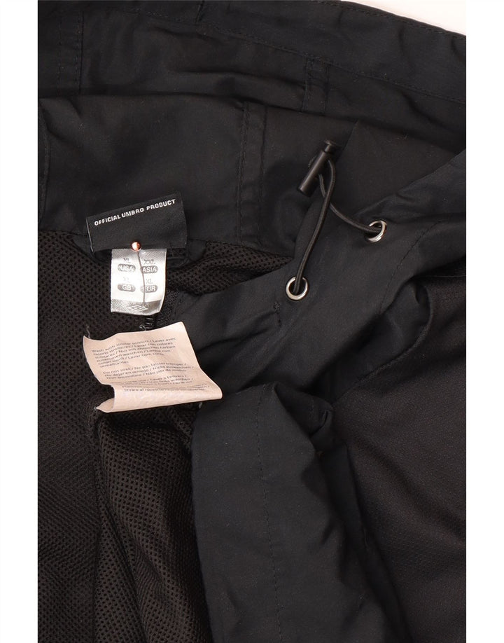 UMBRO Jachetă de trening cu glugă pentru bărbați, XL, poliester negru