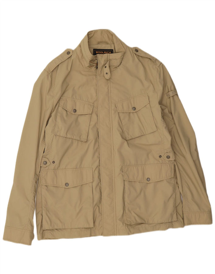 Jachetă militară pentru bărbați Woolrich UK 44 2XL, bej, nailon