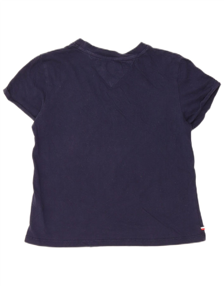 TOMMY HILFIGER Tricou supradimensionat pentru femei UK 2 2XS Bumbac bleumarin