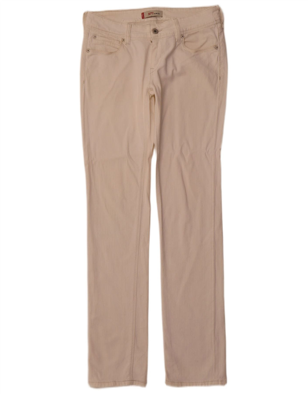 Blugi Levi's 571 Slim pentru bărbați W30 L33 alb
