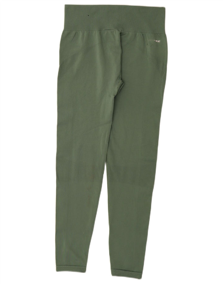 Leggings pentru femei Adidas UK 8/10 Poliester verde mic