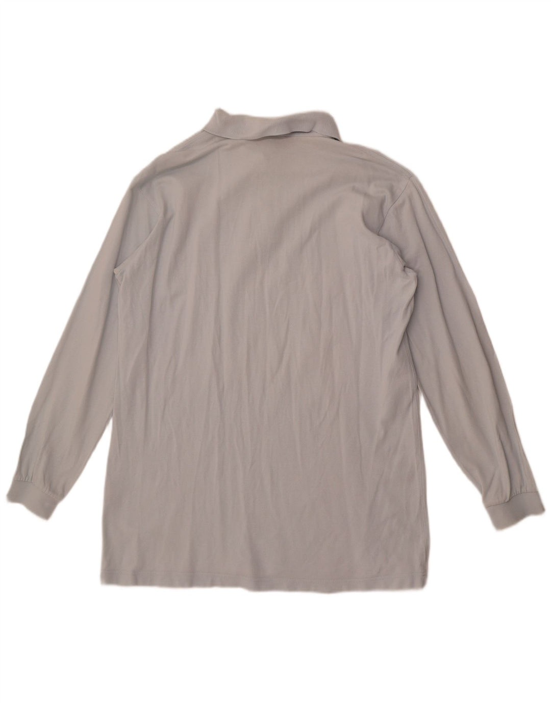 Cămașă polo pentru bărbați Kappa cu mânecă lungă, bumbac albastru mediu