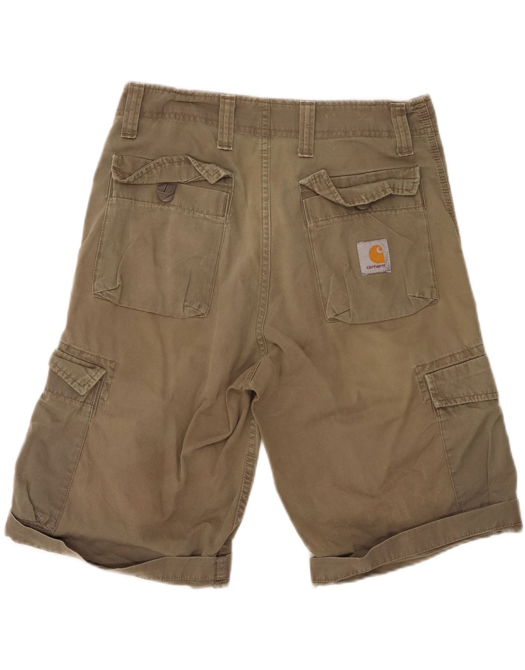 Pantaloni scurți cargo pentru bărbați CARHARTT W30, bumbac mediu kaki