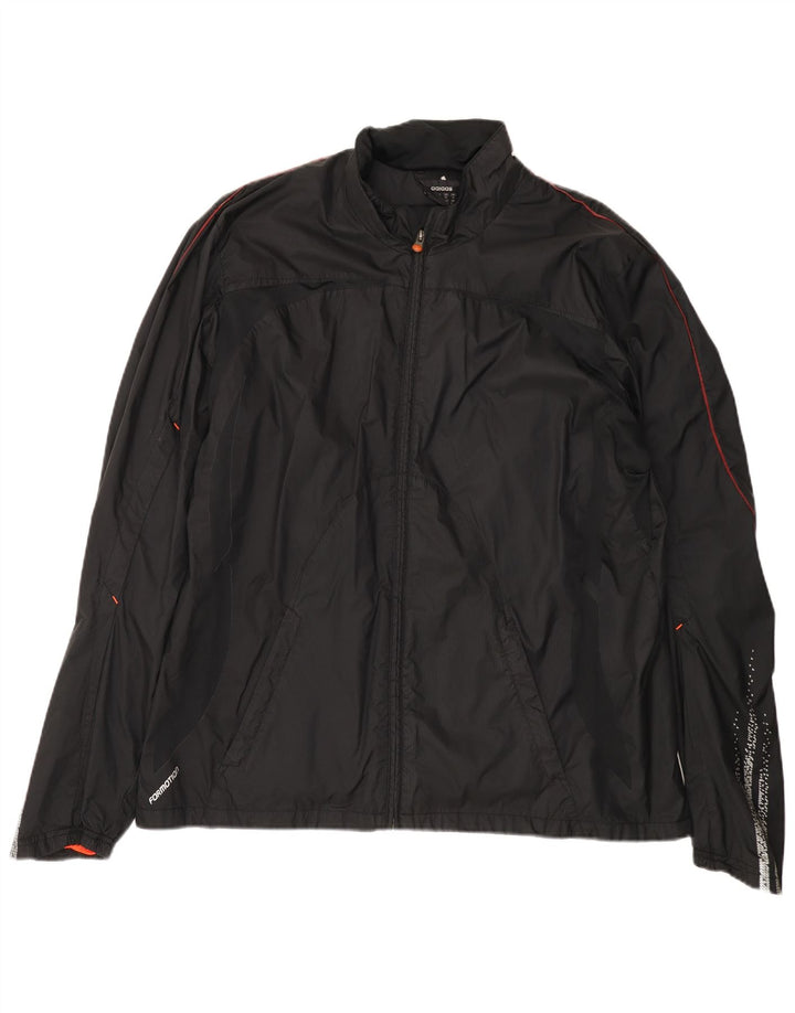 Jachetă de ploaie Adidas Climacool pentru bărbați UK 42 XL Poliester negru