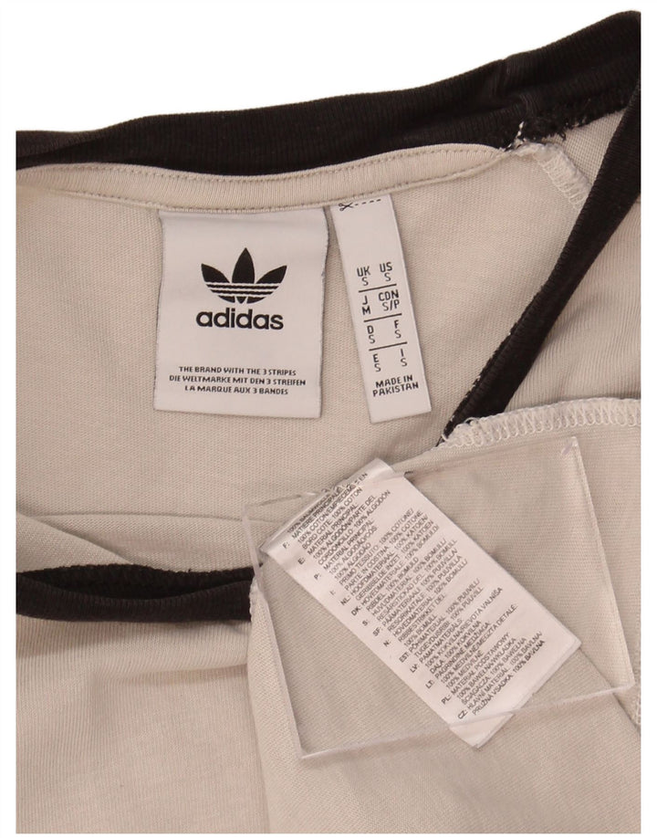 ADIDAS Mens T-Shirt Top Small White Cotton