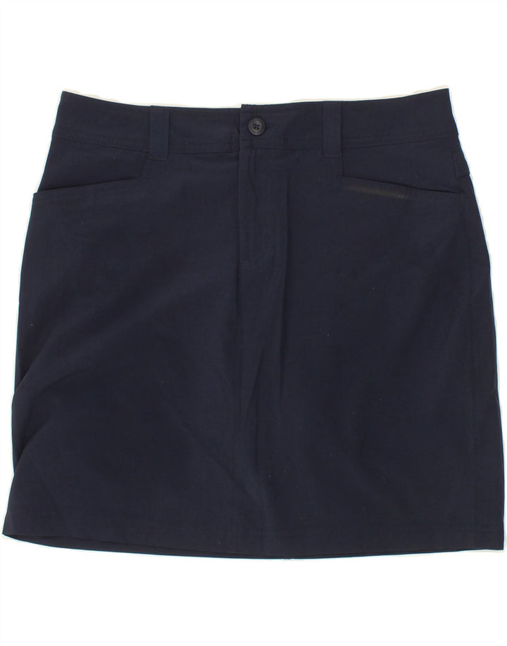 EDDIE BAUER Womens Mini Skirt US 6 Medium W30  Navy Blue Polyester Vintage Eddie Bauer and Second-Hand Eddie Bauer from Messina Hembry 