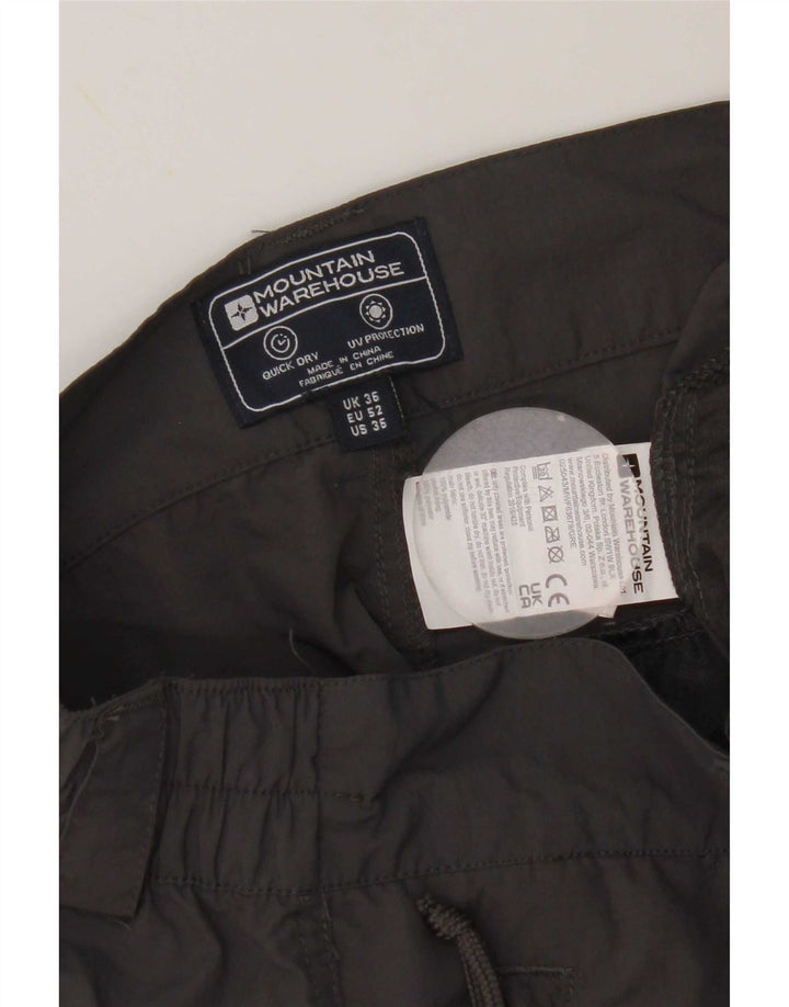 Pantaloni scurți cargo pentru bărbați Mountain Warehouse W36, nailon gri mare