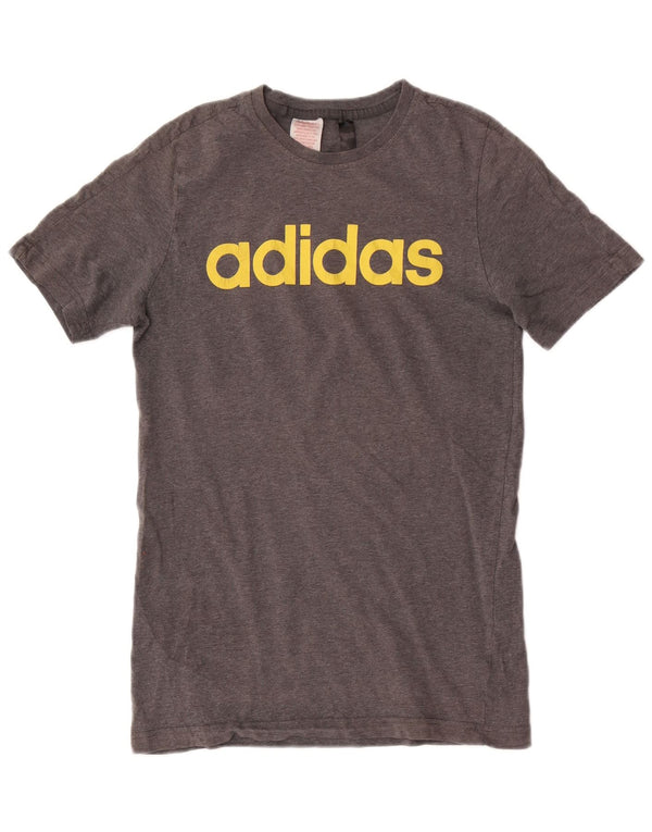 Adidas Girls Graphic T-Shirt Top 15-16 Years Grey