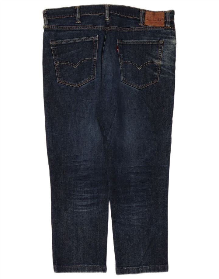 Blugi drepți distressed pentru femei LEVI'S L38 L27 bumbac bleumarin