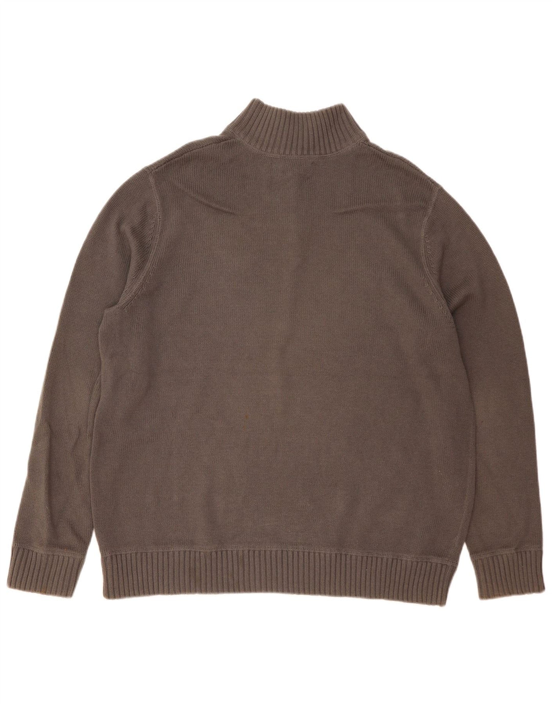 EDDIE BAUER Pulover pentru bărbați cu fermoar și gât, bumbac XL, gri