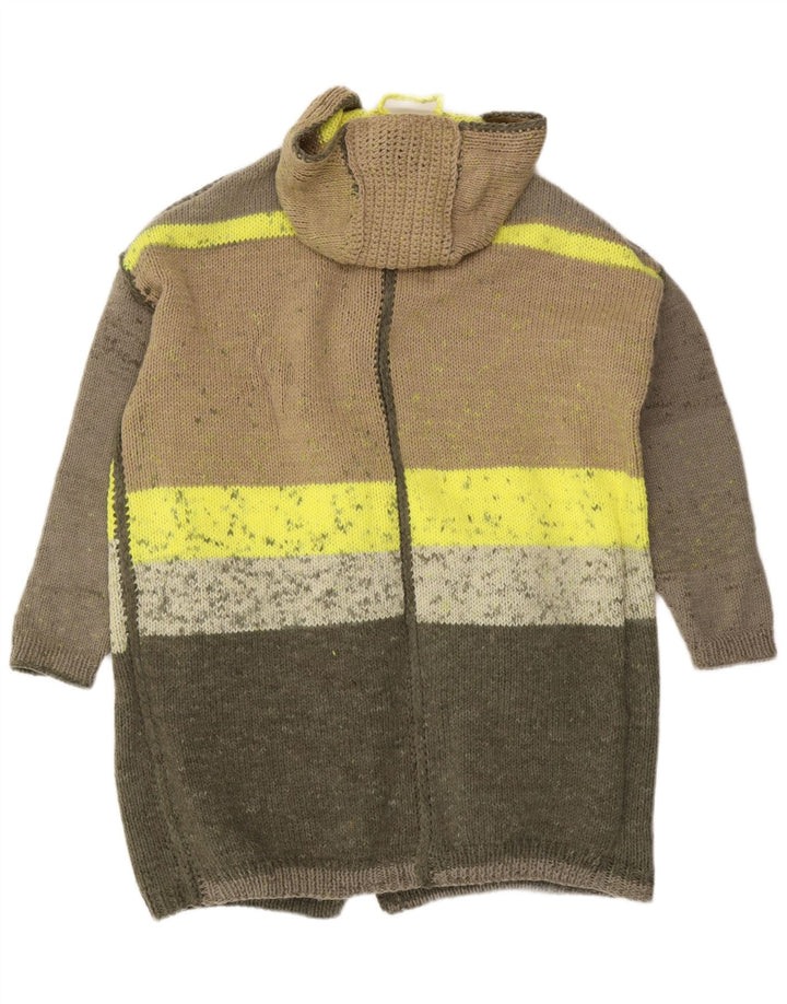 Pulover cardigan cu paragate vintage pentru femei UK 20 2XL multicolor