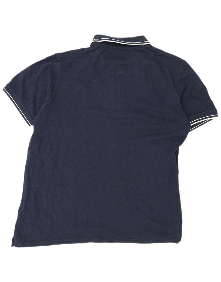 Tricou polo pentru bărbați Lyle & Scott XL, bumbac bleumarin