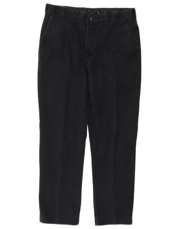 Marks & Spencer Pantaloni chino drepți Blue Harbour pentru bărbați L34 L29 bleumarin