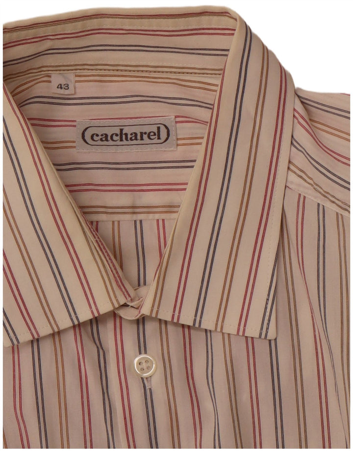 CACHAREL Cămașă Bărbați Mărimea 43 XL Alb Murat Pinstripe