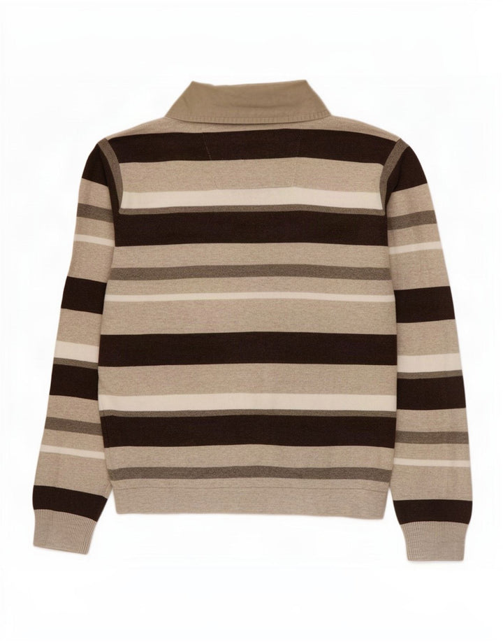 Marks & Spencer Pulover pentru bărbați Blue Harbour cu gât polo, maro mediu